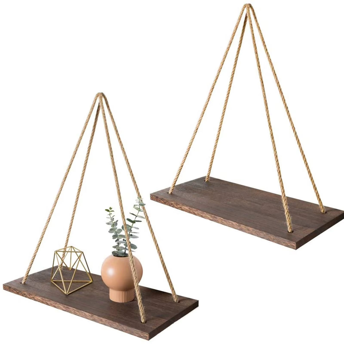 Macrame hanging shelf – view 6