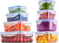 Airtight Food Storage Containers – Set of 8 with locking lids