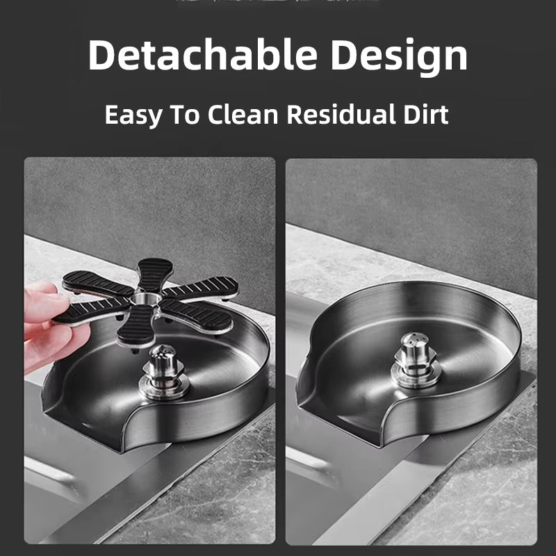 Kitchen Sink Glass Rinser Faucet Cup Rinser for Kitchen Sinks Bottle Washer Kitchen Sink Accessories Stainless Steel