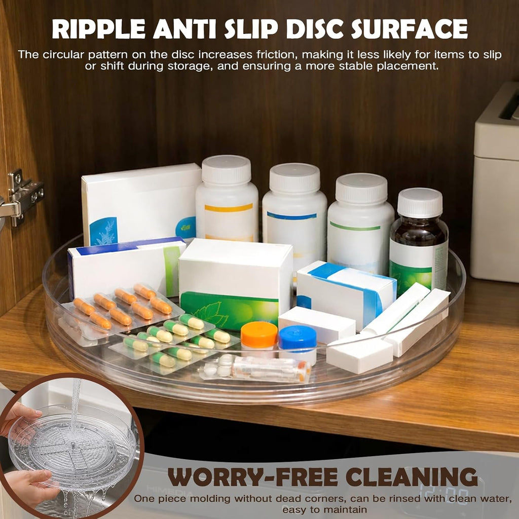 Lazy Susan Cupboard Organiser, Rotating Spice Rack