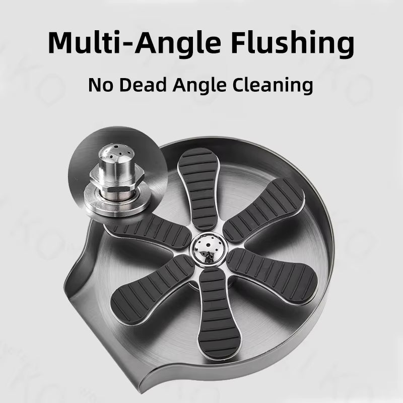 Kitchen Sink Glass Rinser Faucet Cup Rinser for Kitchen Sinks Bottle Washer Kitchen Sink Accessories Stainless Steel