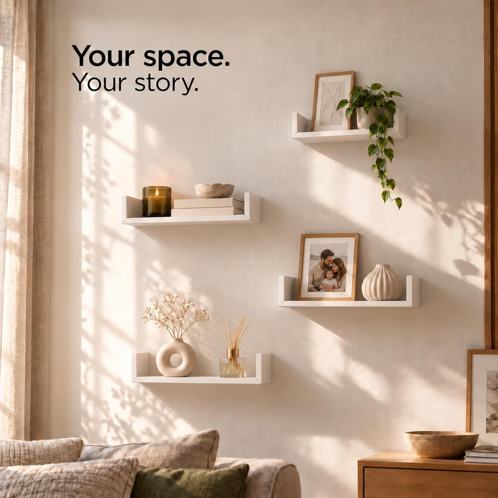 White floating shelves, set of 4 – view 3