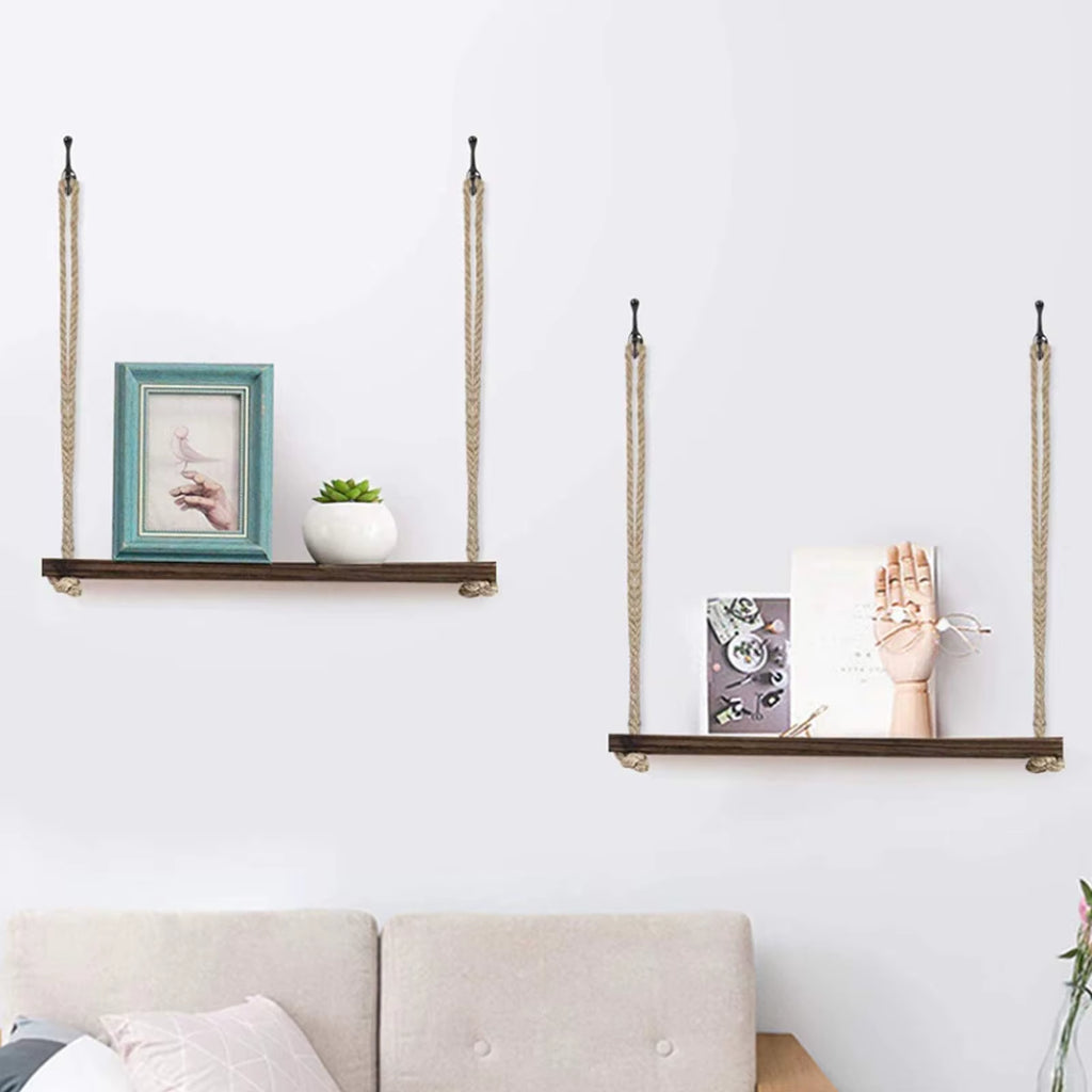 Macrame hanging shelf – view 5