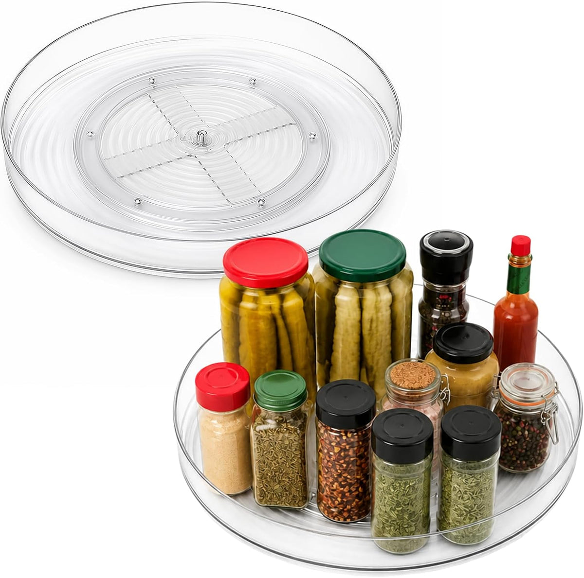Lazy Susan Cupboard Organiser, Rotating Spice Rack