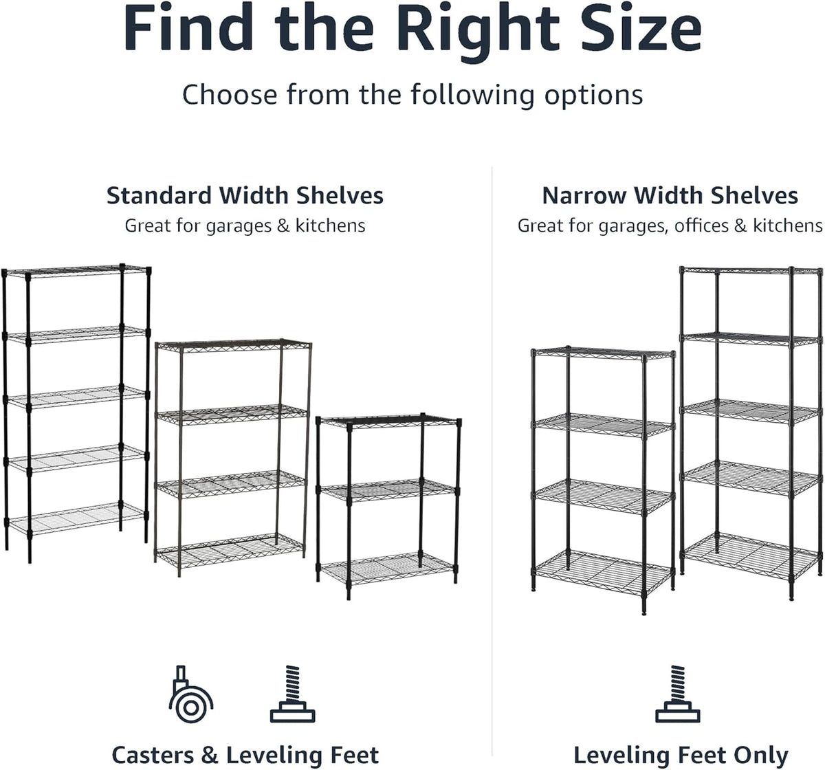 Black 4-shelf steel storage unit – view 6