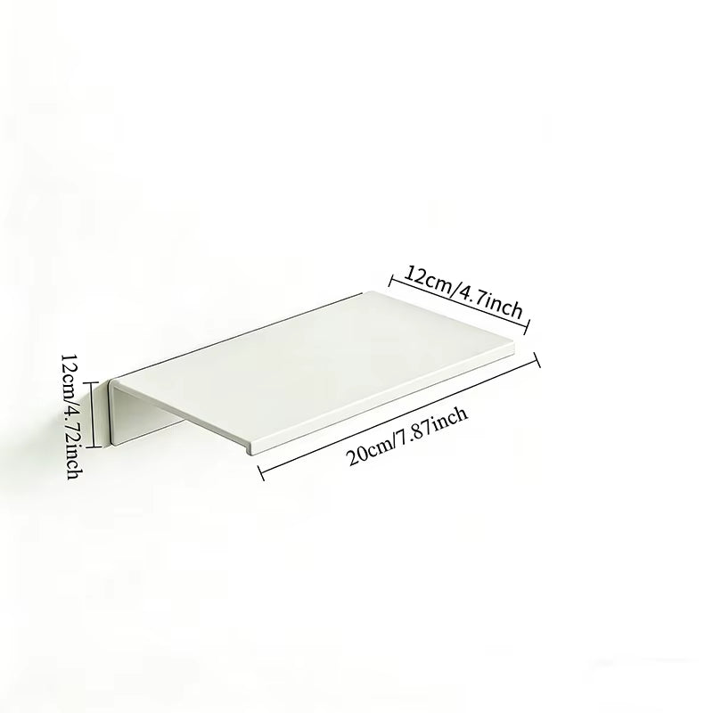 Aluminum Alloy Living Room Floating Shelves No Drilling Bedroom Decoration Wall Shelves Bathroom Shelf Books Plants Ledge