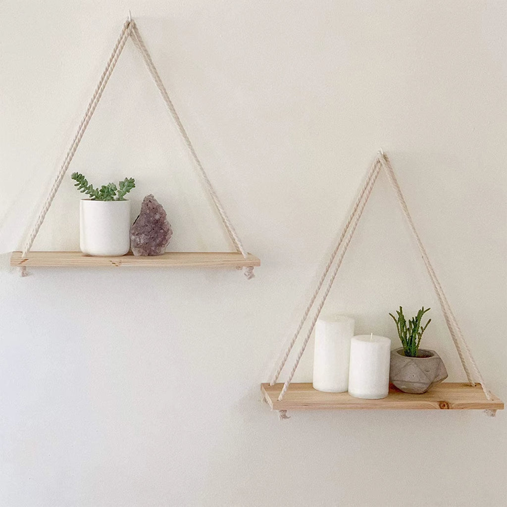 Macrame hanging shelf – view 2