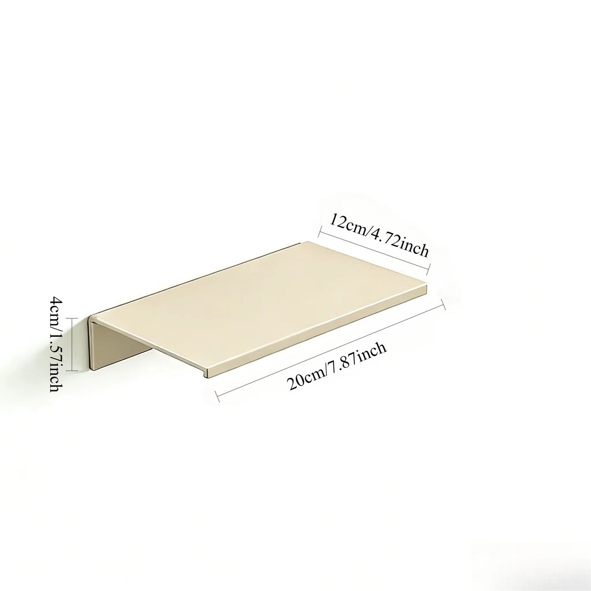 Aluminum Alloy Living Room Floating Shelves No Drilling Bedroom Decoration Wall Shelves Bathroom Shelf Books Plants Ledge