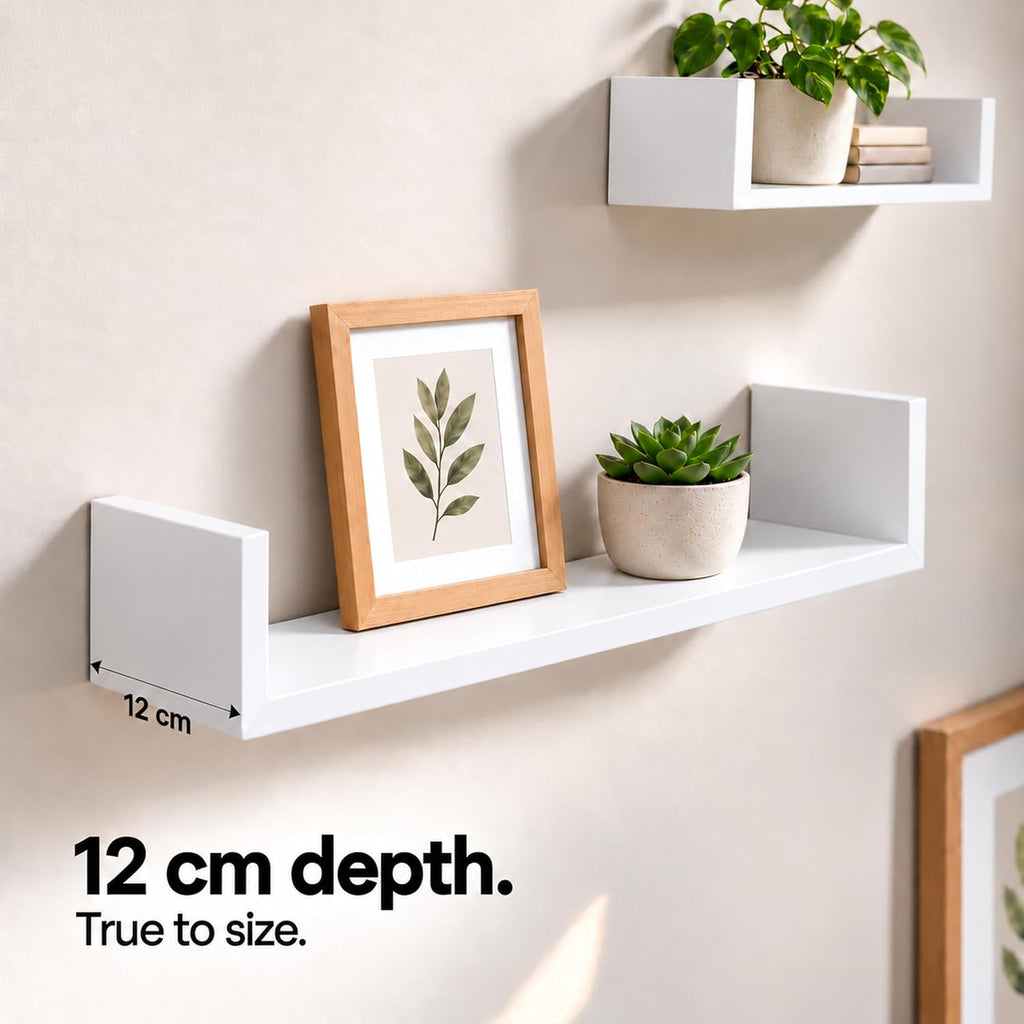 White floating shelves, set of 4 – view 7