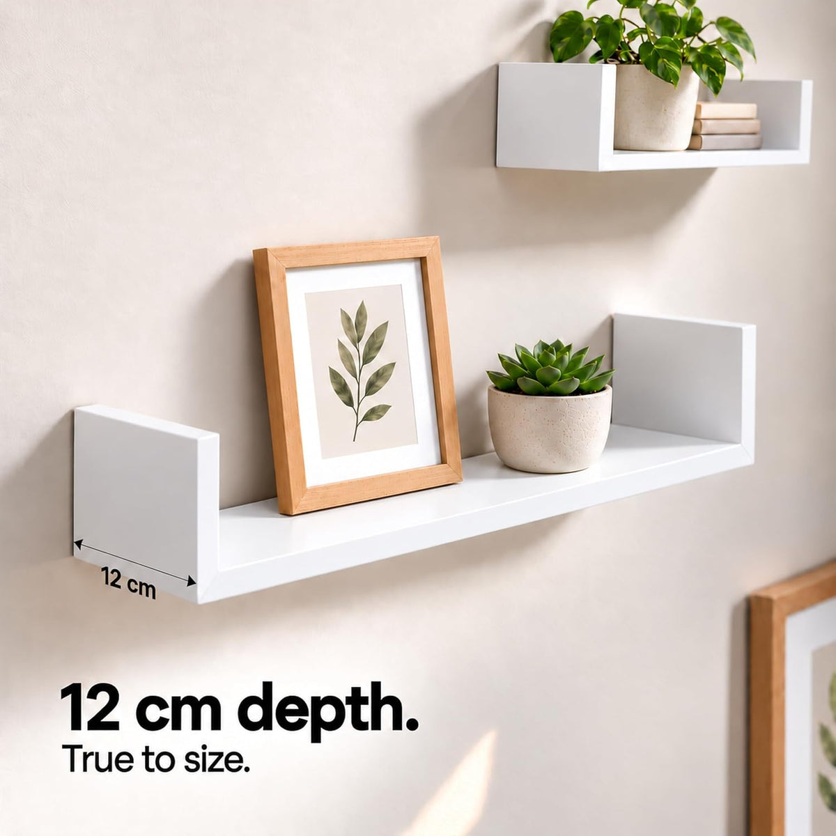 White floating shelves, set of 4 – view 7